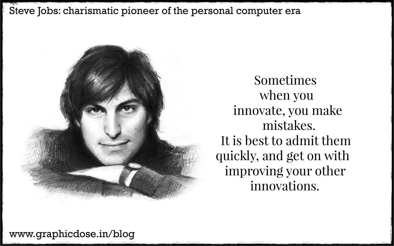 Sometimes when you innovate, you make mistakes. It is best to admit them quickly, and get on with improving your other innovations.

