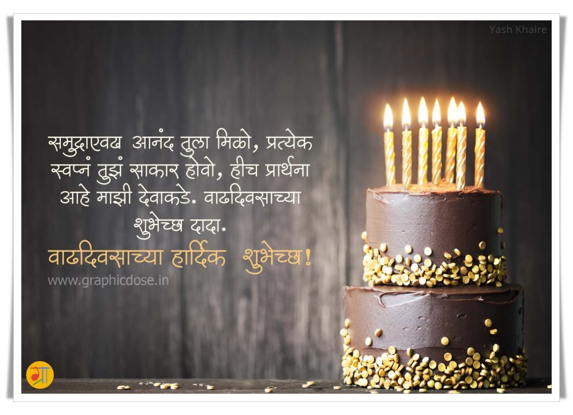 दादासाठी वाढदिवसाचे सुंदर शुभेच्छा कार्ड