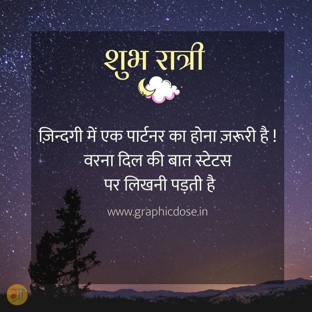 जिंदगी में एक पार्टनर का होना जरूरी है शुभ रात्रि फनी कोट्स