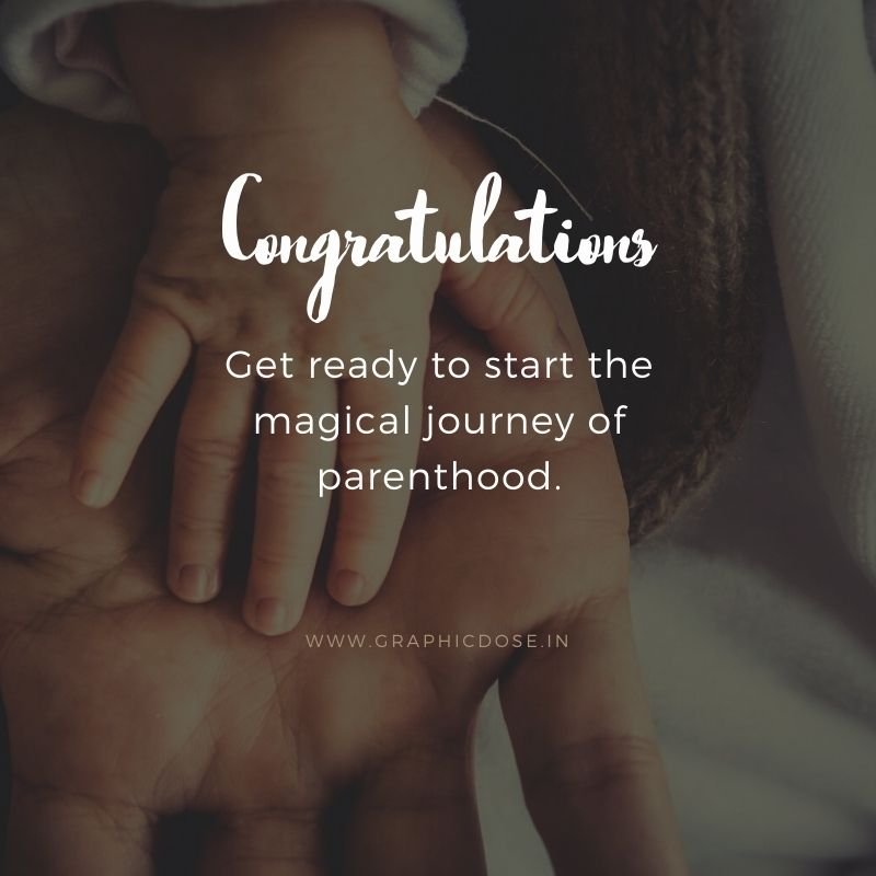 Congratulations on newborn baby wishes card for parents