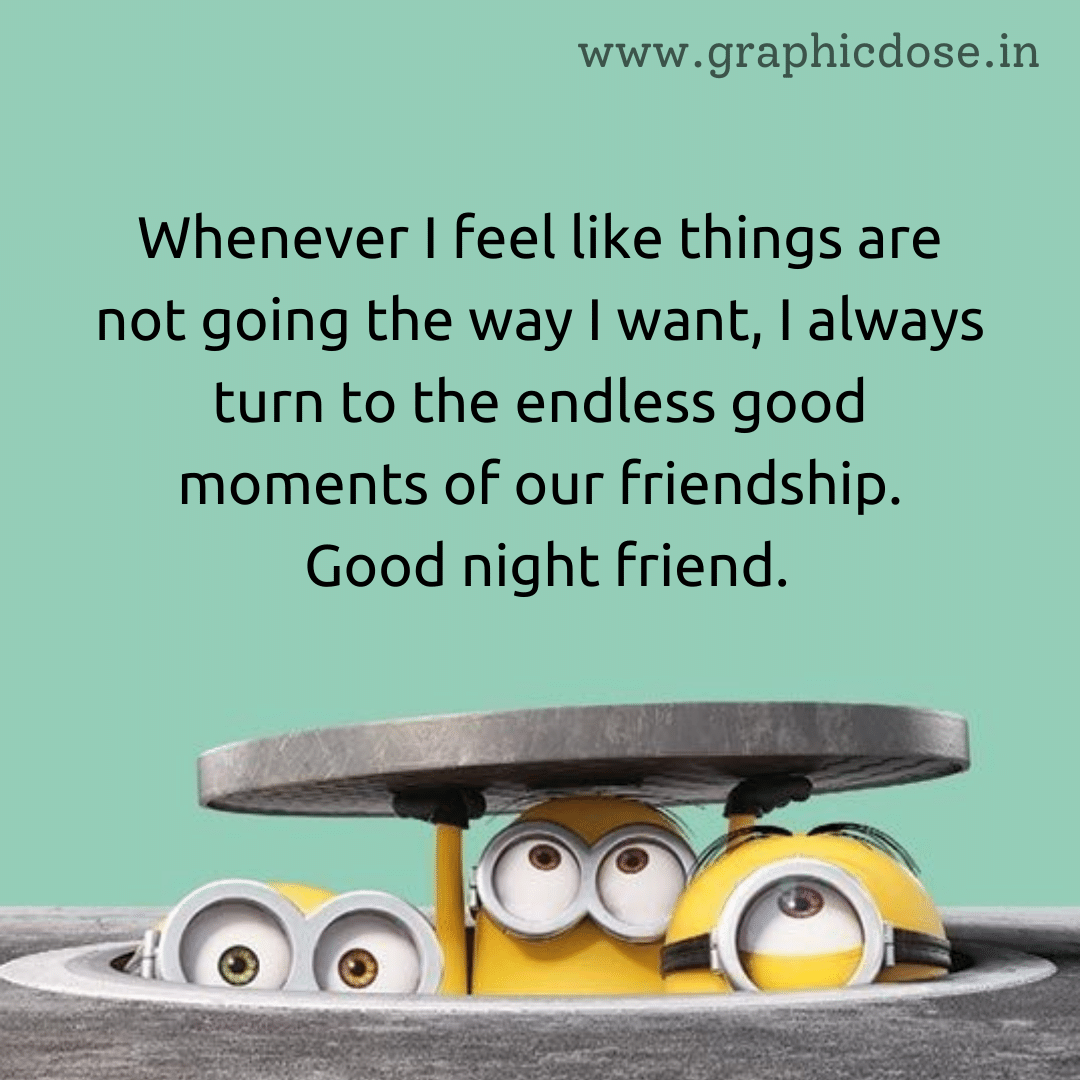 Good night wishes to friend
