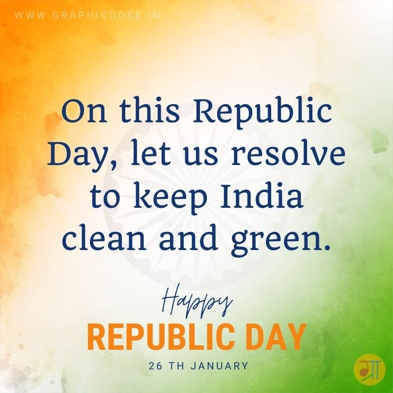 May there be peace and prosperity for all Indians Republic Day greeting
