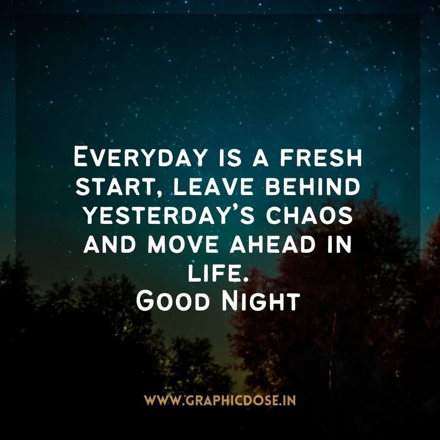 Fresh start quote leaving behind chaos