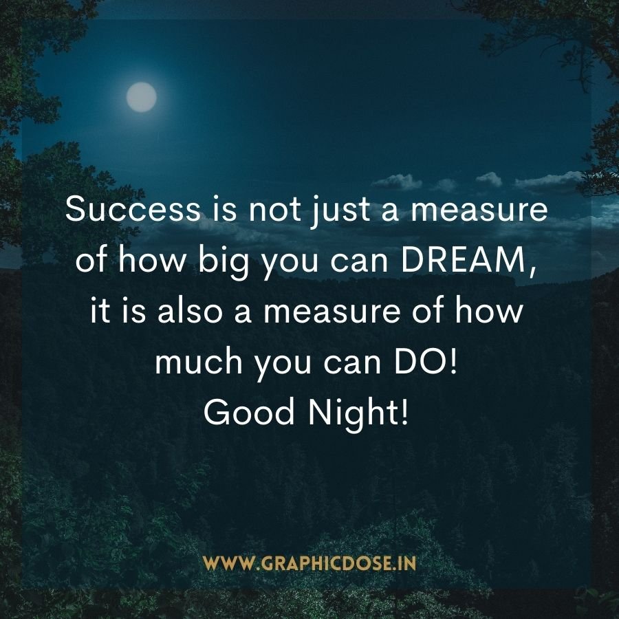 Quote about success being a measure of dreaming and doing