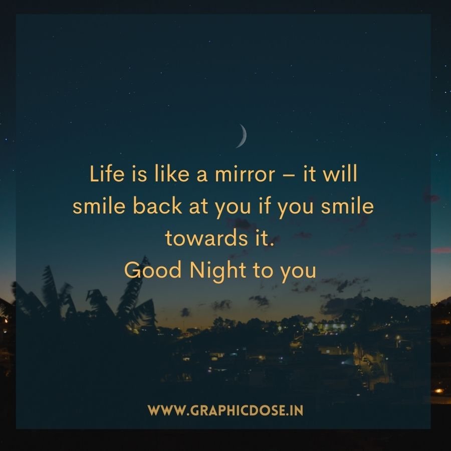 Mirror metaphor quote about smiling at life