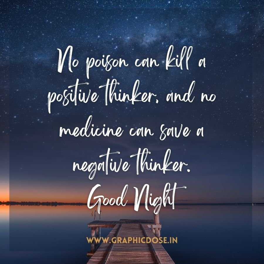 Quote on the power of positive mindset over negative thoughts