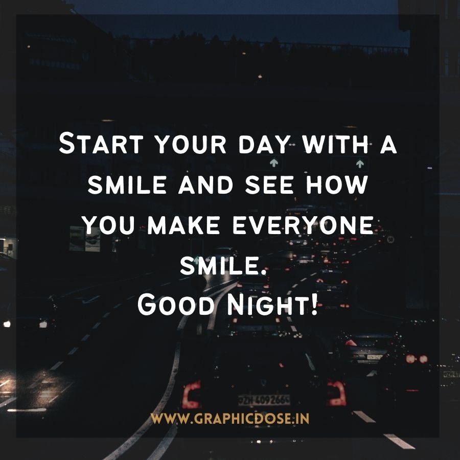 Peaceful good night quote about resting with gratitude