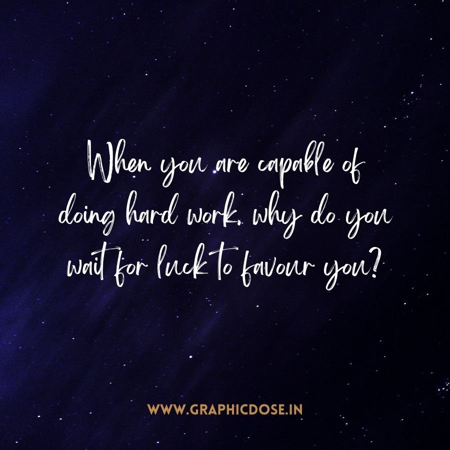 Hard work and self-reliance bedtime quote