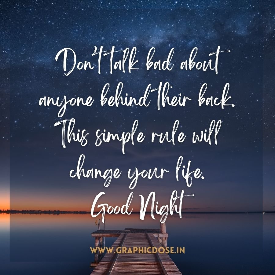 Quote advising not to speak ill of others behind their backs