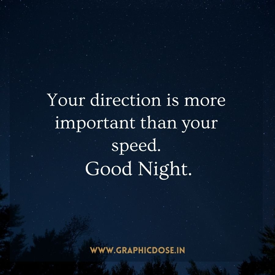 Quote emphasizing direction over speed in life journey