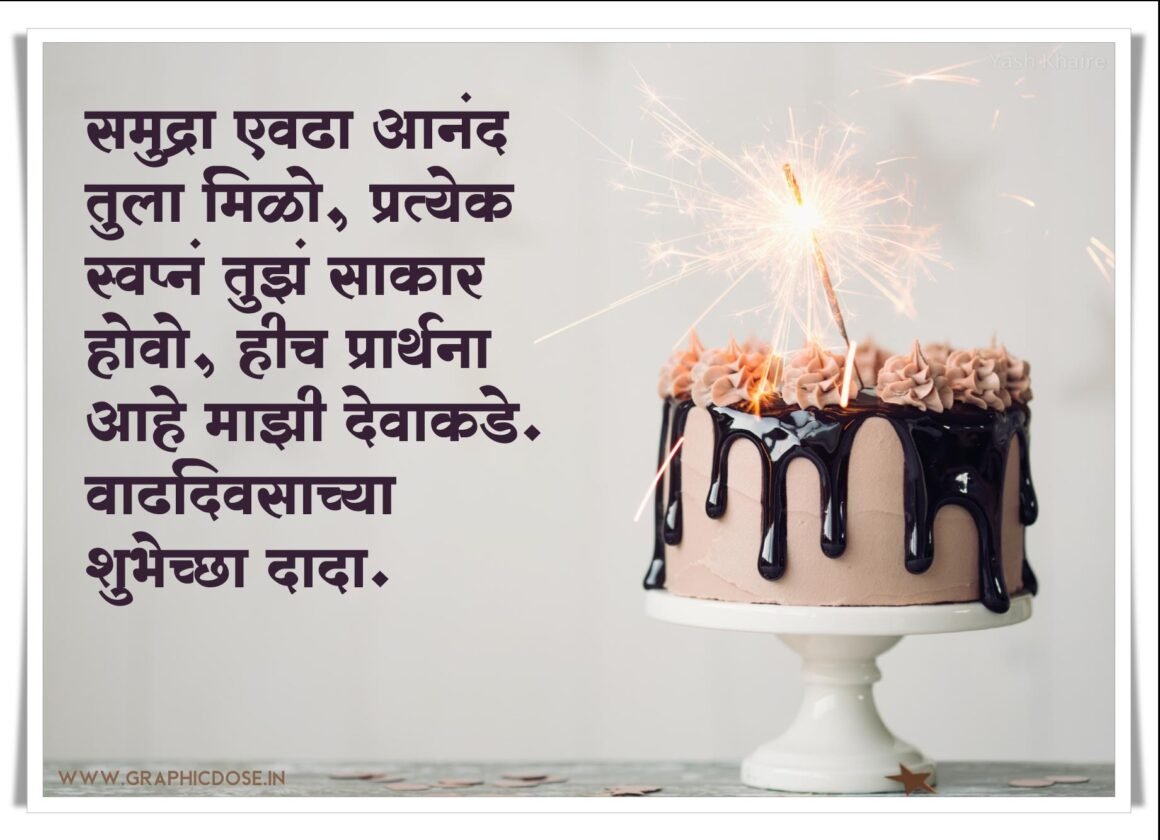 बहिणीकडून भावाला वाढदिवसाच्या शुभेच्छा मराठी