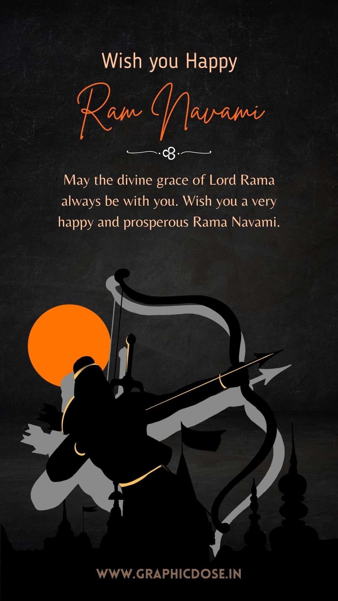 Divine grace of Lord Rama Rama Navami poster
