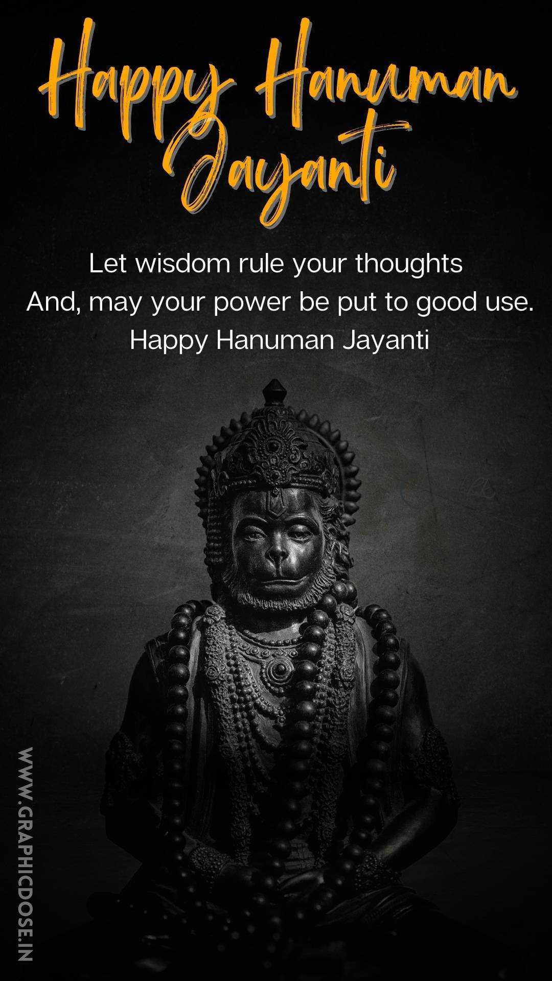 Wisdom and strength quote on Hanuman Jayanti