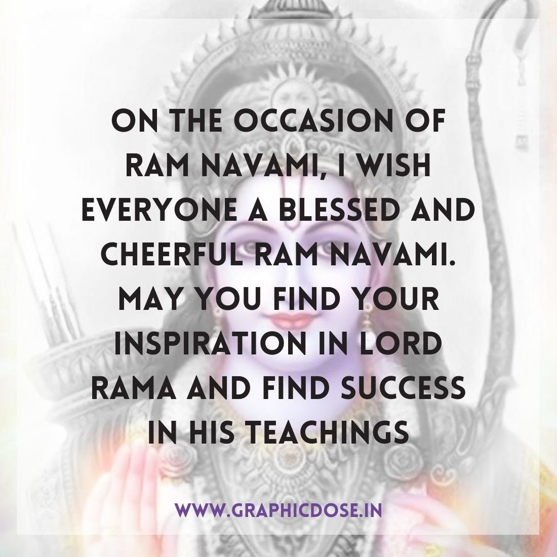 Blessed and cheerful Ram Navami wishes image